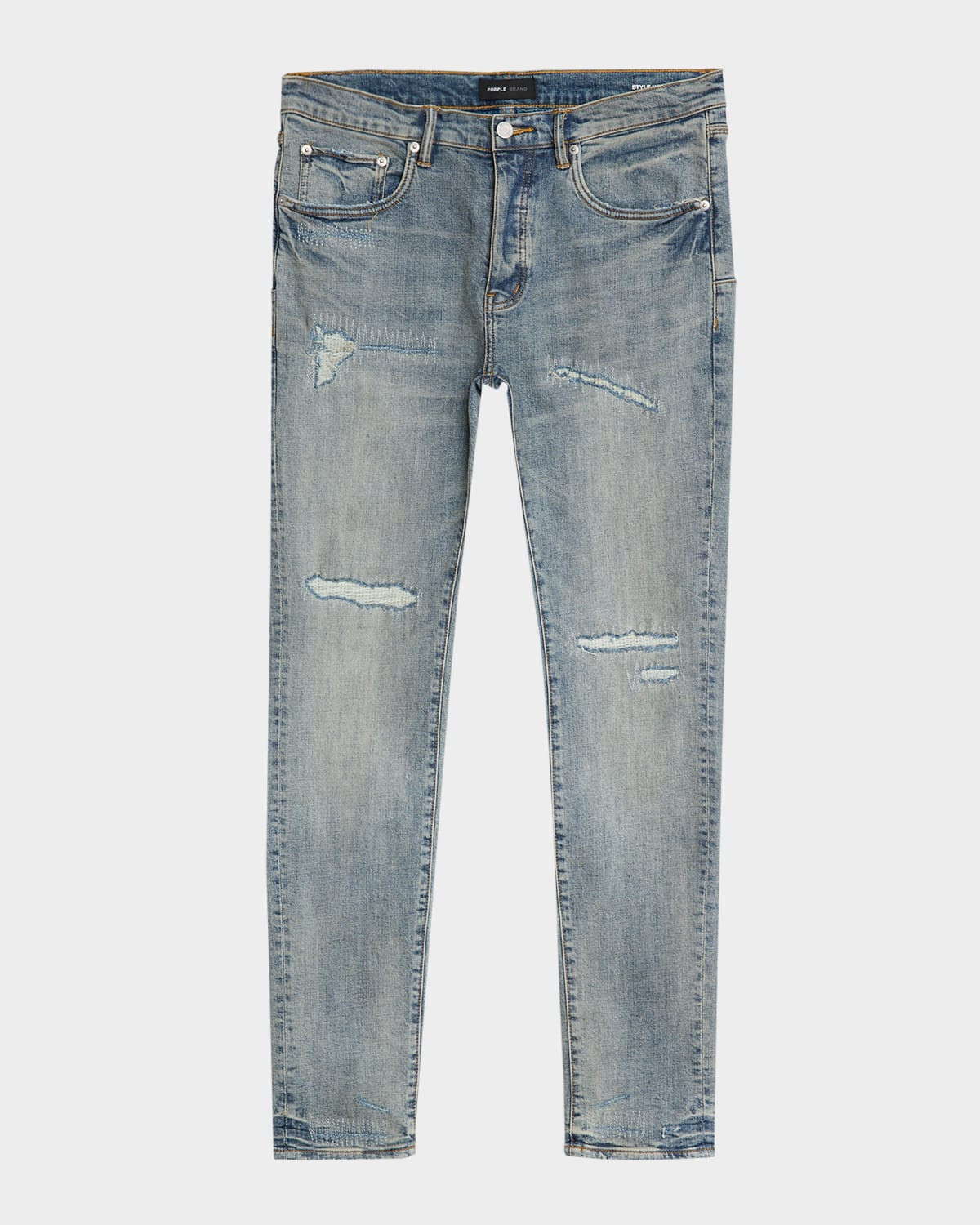 Men's Rip & Repair Skinny Jeans | Neiman Marcus