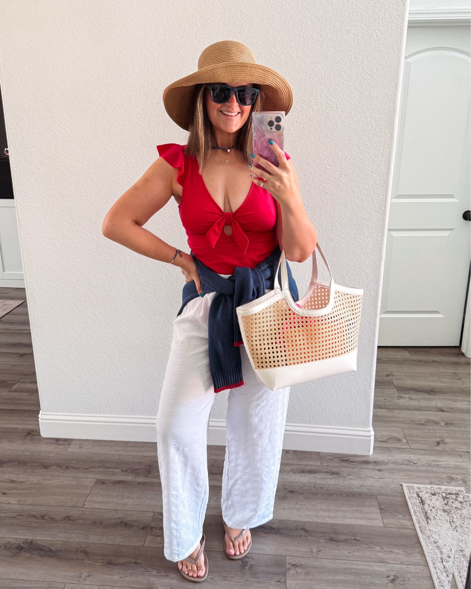 Wore this on the 4th of July!! Wearing a large! 

Summer fashion, travel outfit, pool day, Courtney Hamilton

#LTKSeasonal #LTKootd #LTKMidsize