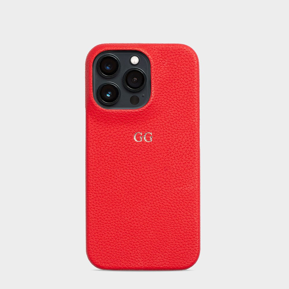 Red Pebble Texture Personalized Snap Case | INSERIF (US)