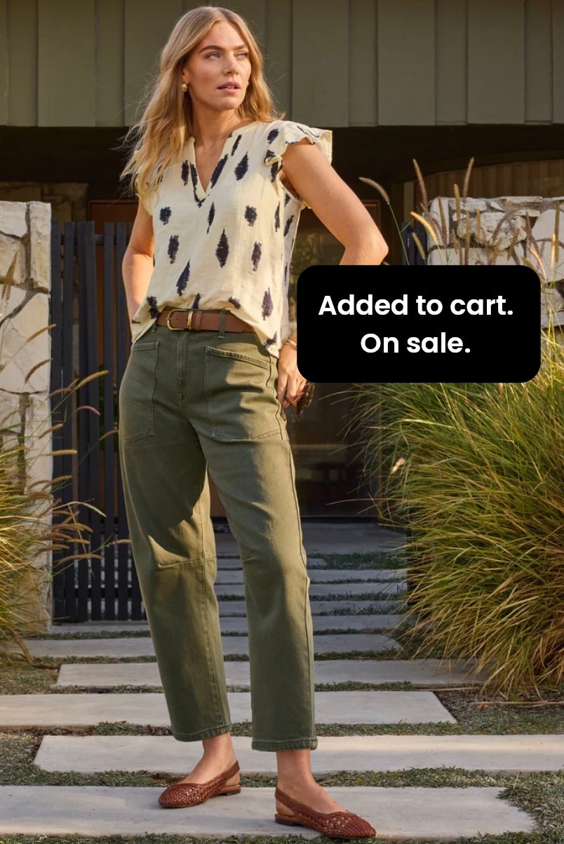 I love these olive green color for pants and the style on these is relaxed but hapless structure.  Currently on sale.  

#LTKSaleAlert #LTKSeasonal #LTKootd