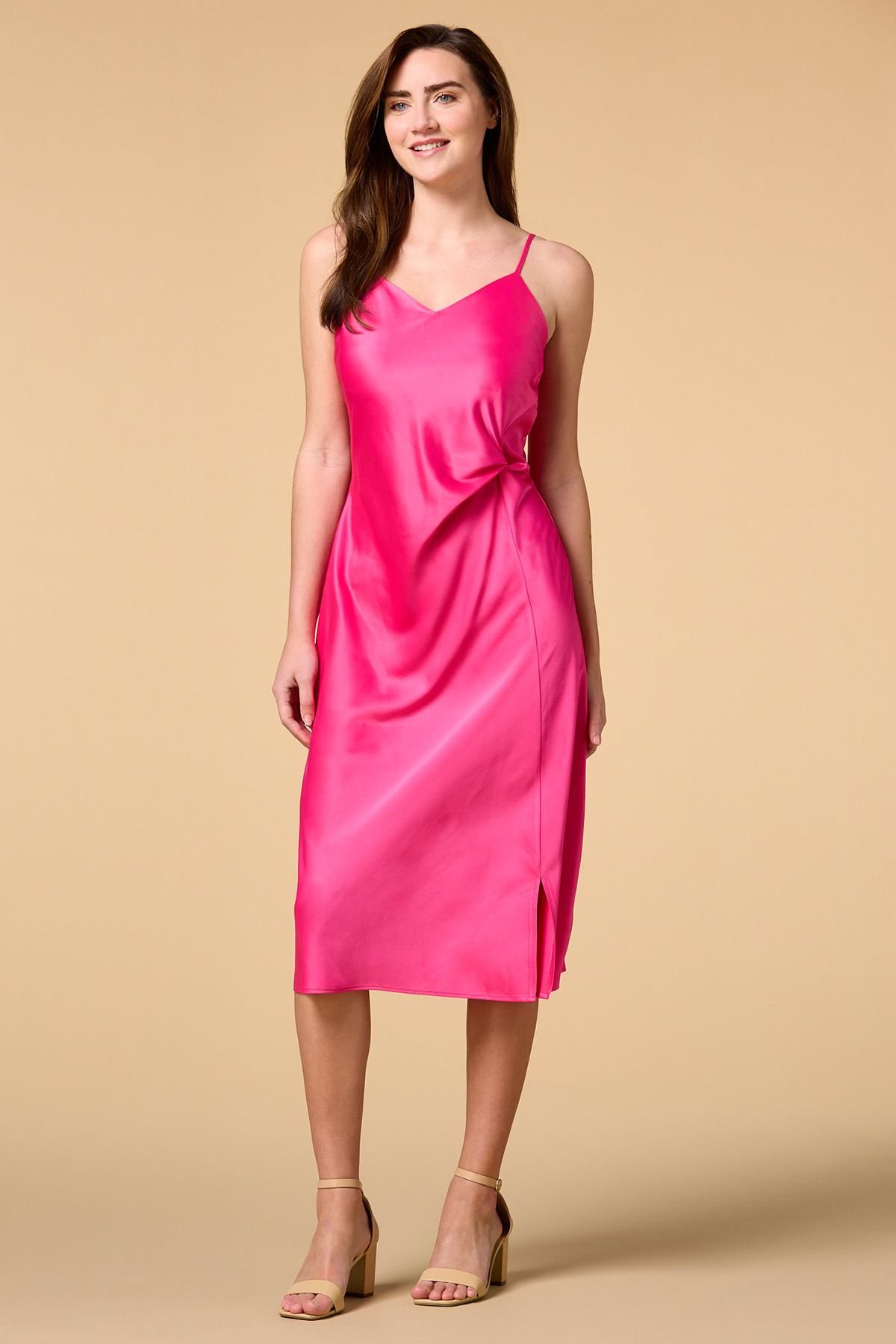 tickled pink midi dress | Versona