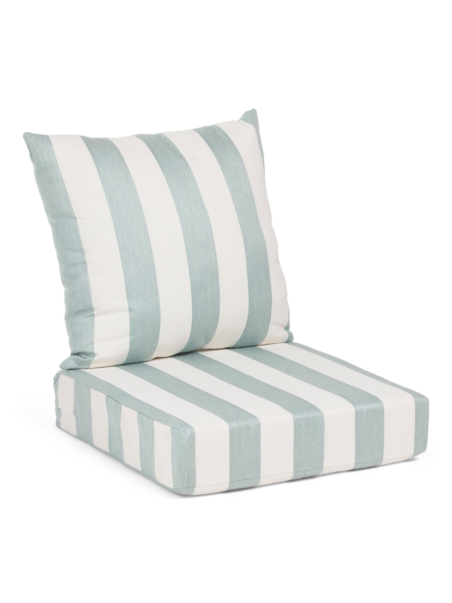 Made In Usa Cabana Striped Back Pillow And Deep Seat Cushion Set | TJ Maxx