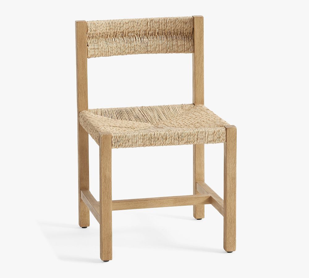 Malibu Woven Outdoor Dining Side Chair | Pottery Barn (US)