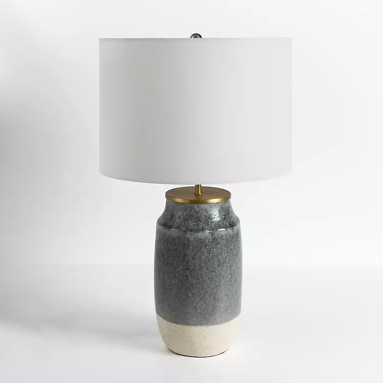 Montgomery Two-Tone Speckled Table Lamp | Kirkland's Home