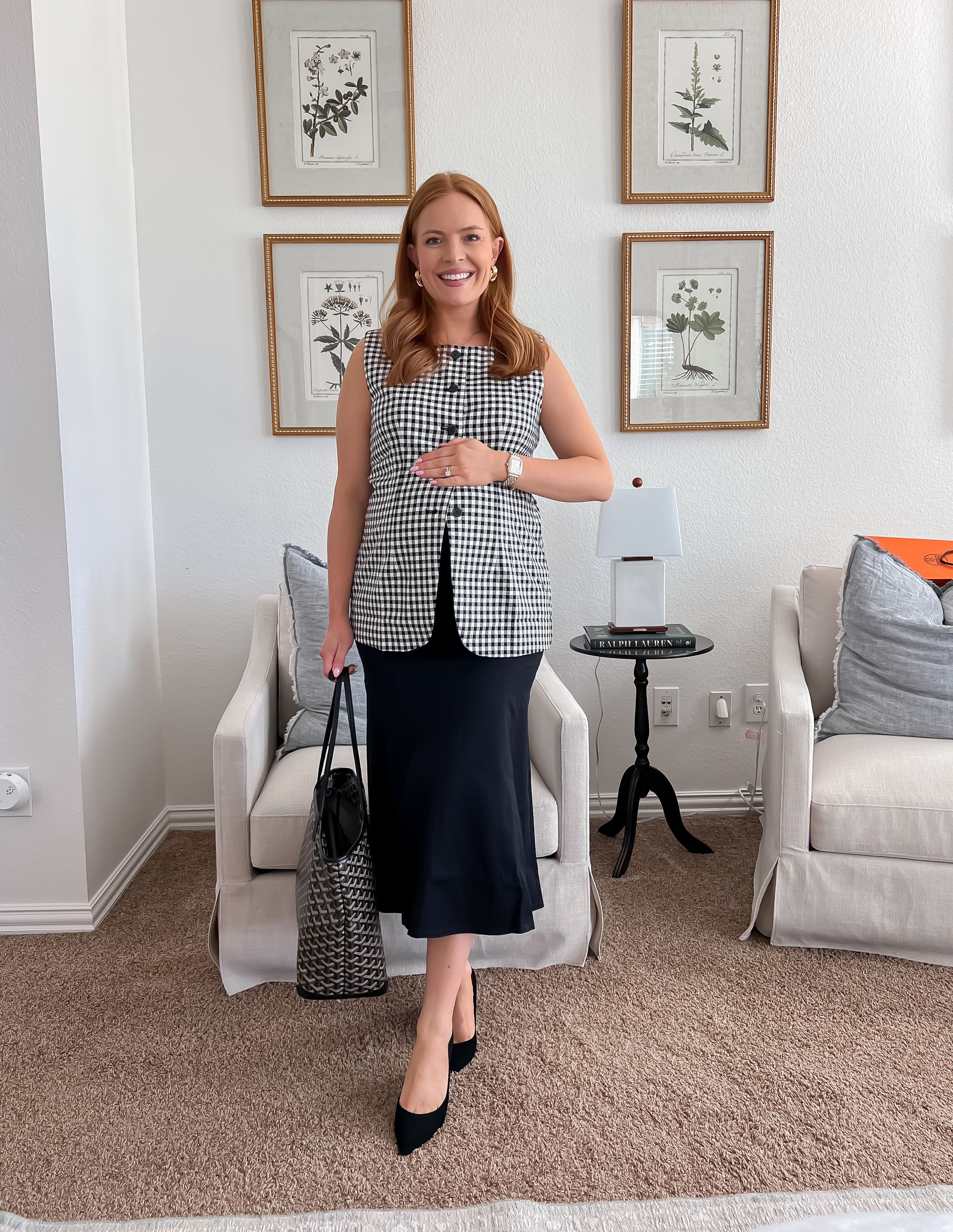 I can’t get over how cute this gingham vest is. 😍😍 I loved pairing it with a black skirt for a fresh take on a spring office outfit! 

#LTKBump #LTKSeasonal #LTKWorkwear