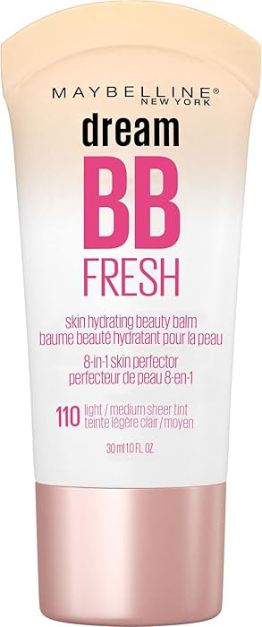 Maybelline Dream Fresh Skin Hydrating BB cream, 8-in-1 Skin Perfecting Beauty Balm with Broad Spe... | Amazon (US)