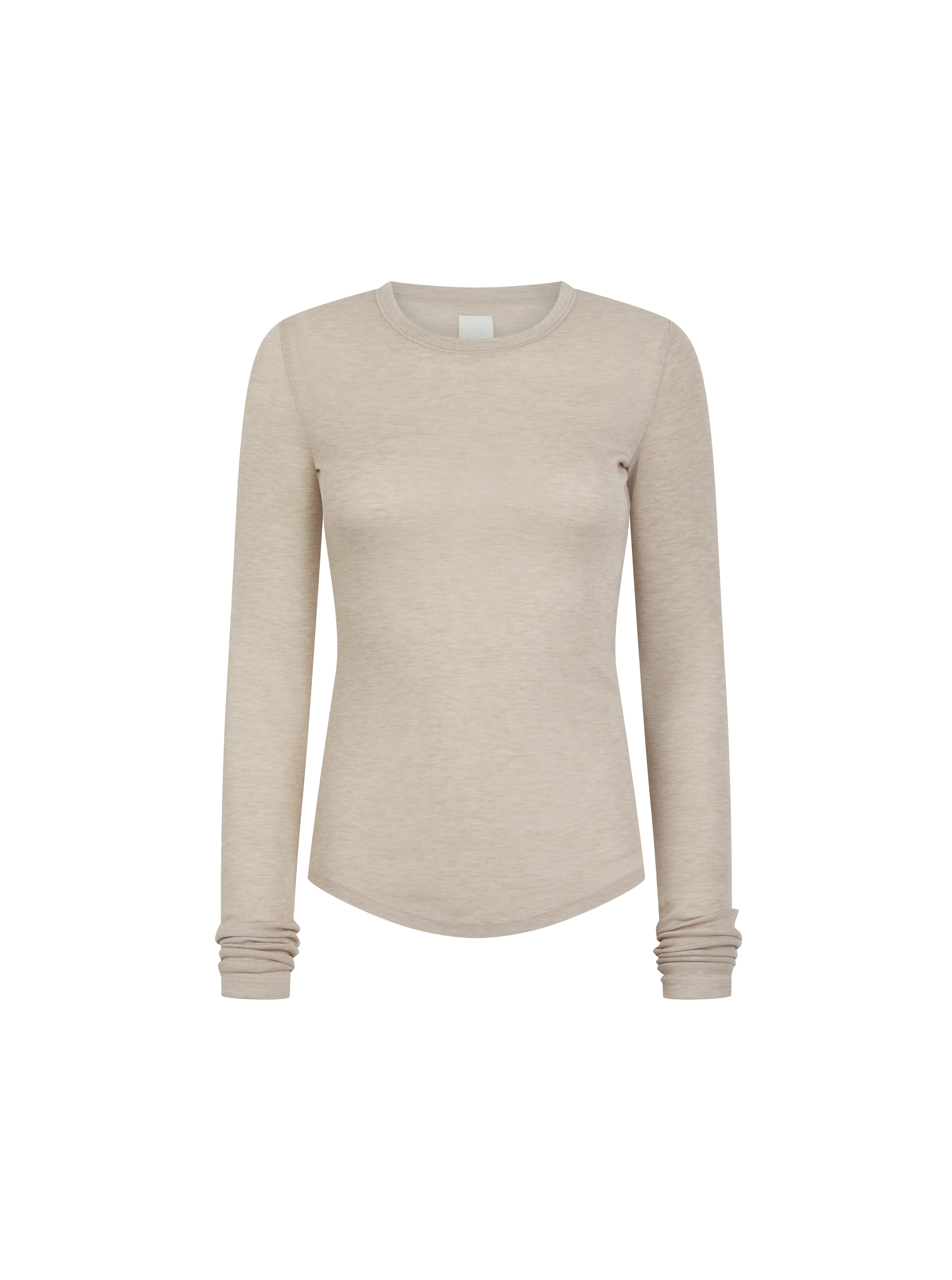Stacked Long Sleeve Top - Taupe | Maebe