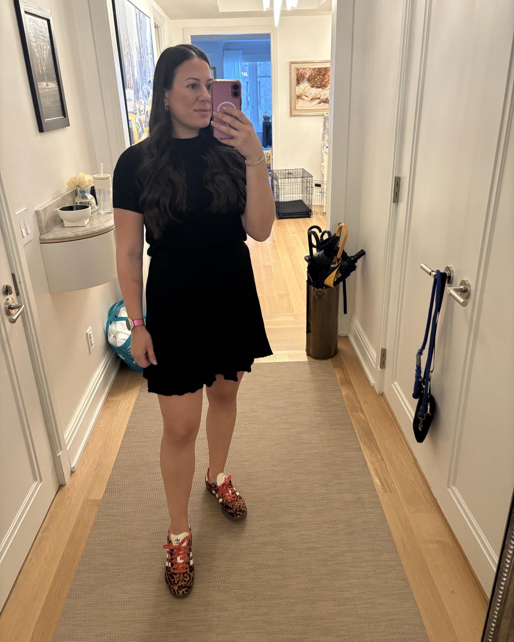 Fun skirt set that comes with a long sleeve black top. It’s not too cold yet so opted for my favorite thin short sleeve sweater. The skirt is pleated and has an elastic waistband. Wearing a medium in the top and bottom. 

Sambas / matching set / cheetah / Amazon find / Amazon fashion 

#LTKFindsUnder50 #LTKFindsUnder100 #LTKSaleAlert