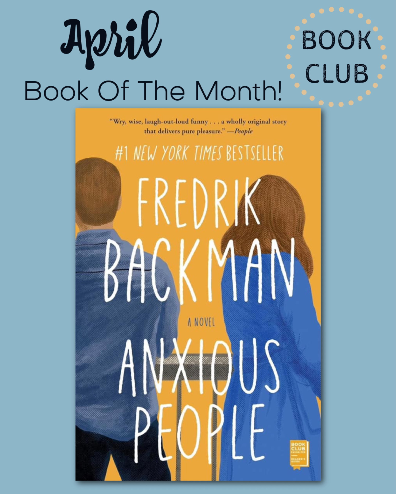 April book of the month: Anxious People by Fredrik Backman 

#LTKfindsunder50 #LTKxTarget #LTKhome