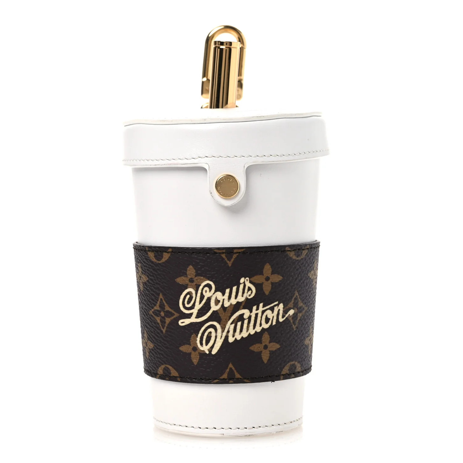 Calfskin Monogram LV Cup Bag Charm White | FASHIONPHILE (US)