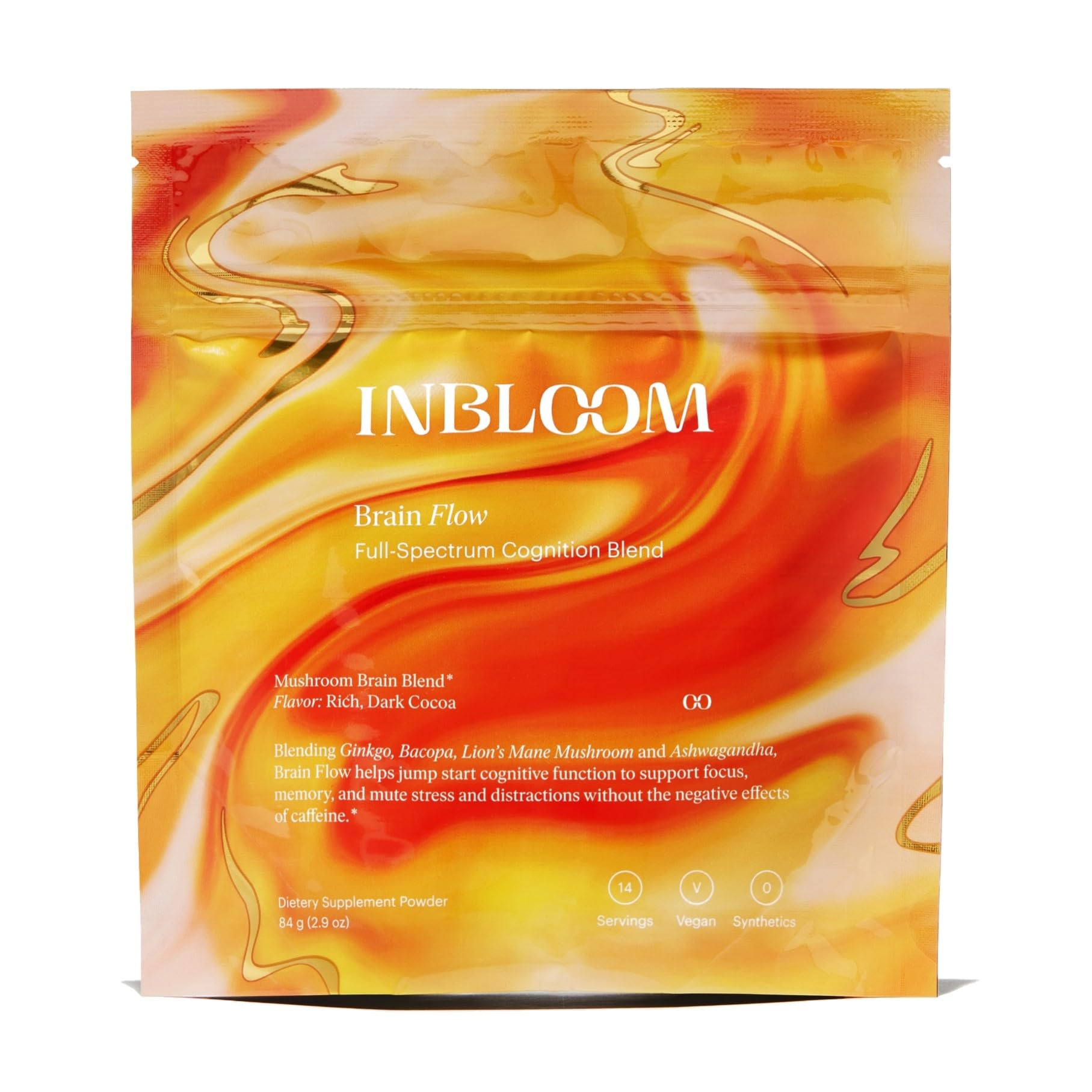 INBLOOM Kate Hudson Brain Flow – Vegan, All-Natural Daily Drink Mix for Enhanced Cognitive Func... | Amazon (US)