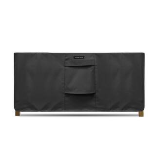 48 in. x 13 in. x 27 in. Black Rectangular Coffee Table/Ottoman Weatherproof Outdoor Patio Protec... | The Home Depot