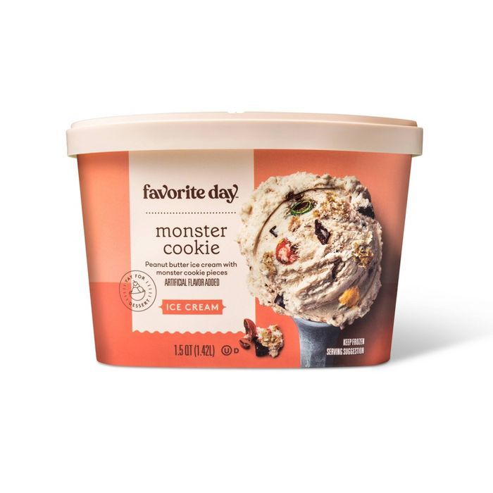 Monster Cookie Ice Cream - 48oz - Favorite Day™ | Target