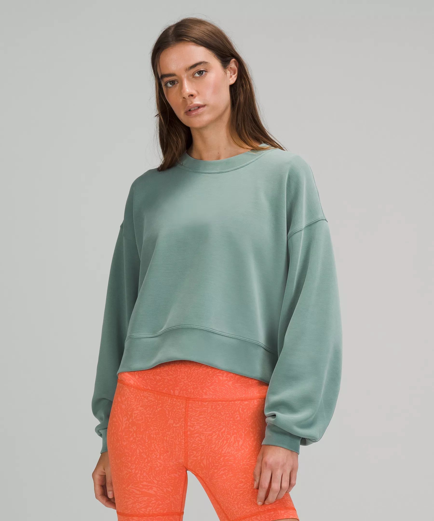 Perfectly Oversized Cropped Crew Ribbed | Lululemon (US)