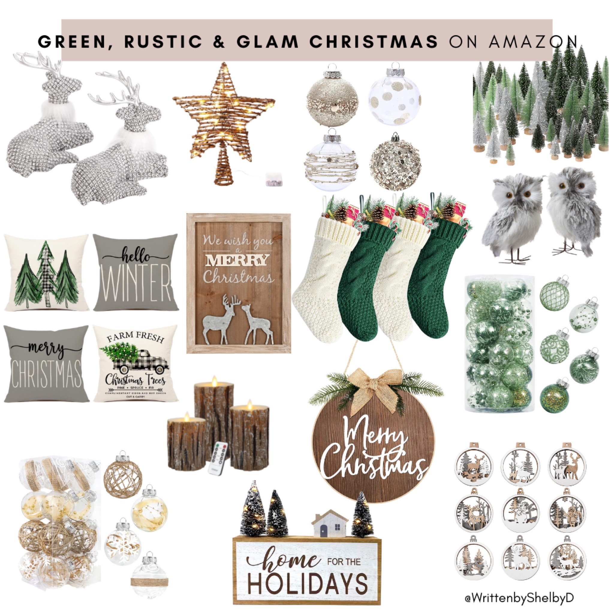 Green Christmas decor. Rustic Christmas decor. Glam Christmas decor.

Holiday decorating from Amazon! Several of these are Black Friday deals!

#LTKsalealert #LTKHoliday #LTKSeasonal