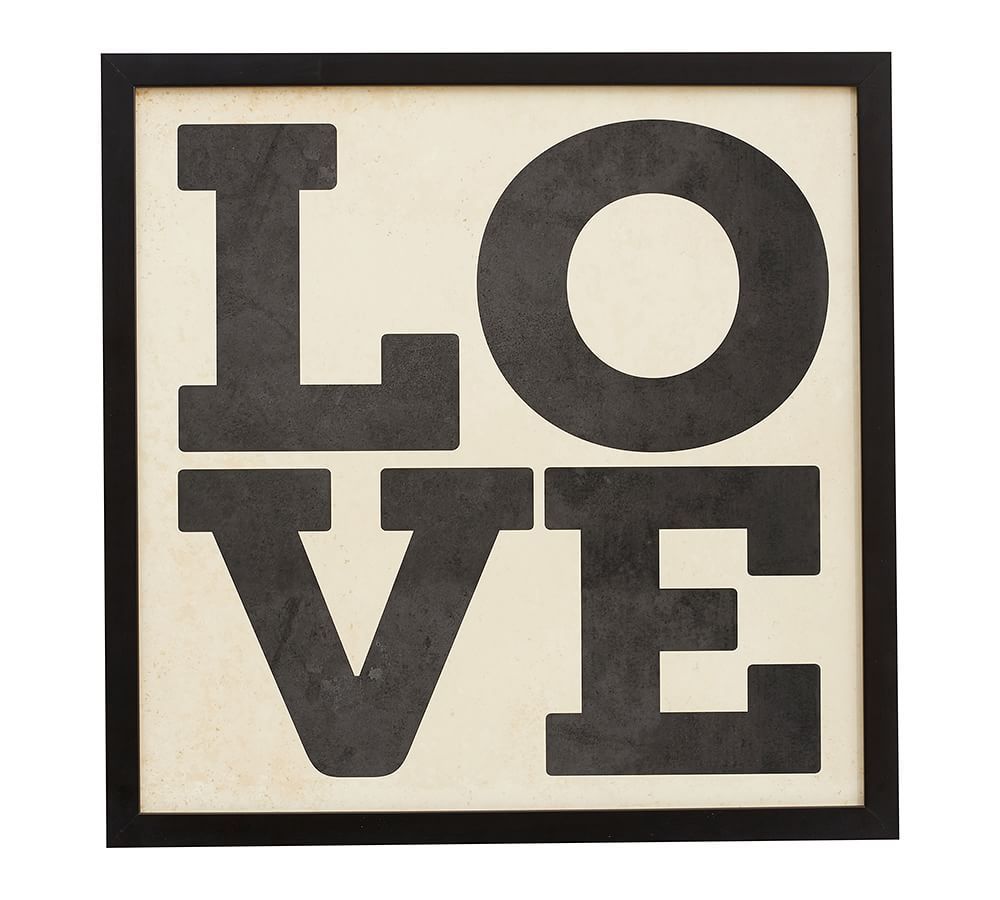 Framed Love Print | Pottery Barn (US)