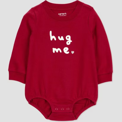 Carter's Just One You® Baby Valentine's Day Hug Me Bubble Romper - Red Newborn | Target