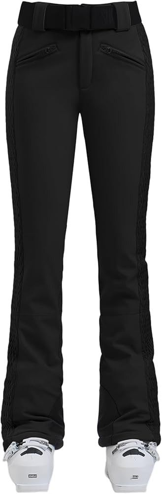 GSOU SNOW Womens Ski Pants Slim Fit Waterproof Insulated Snow Pants Winter Outdoor Hiking Warm | Amazon (US)