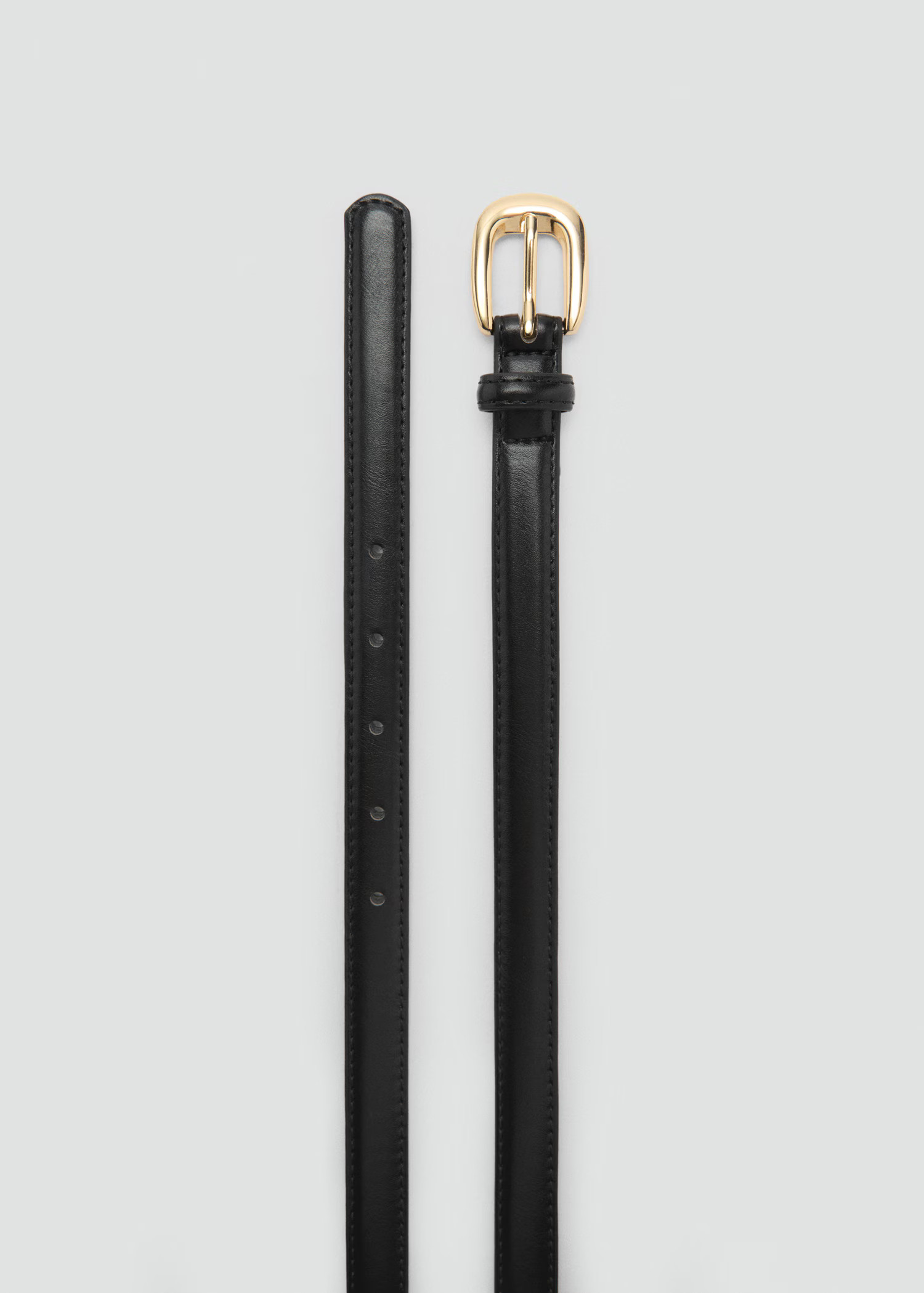 Skinny leather-effect belt - Women | MANGO USA | Mango (US/MX/AU)