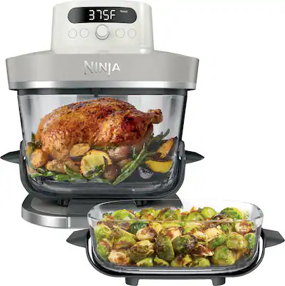 Ninja - Crispi Pro 6-in-1 Countertop Glass Air Fryer - Bone | Best Buy U.S.