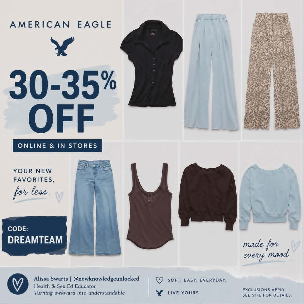 American Eagle Sale is LIVE 

 #LTKootd