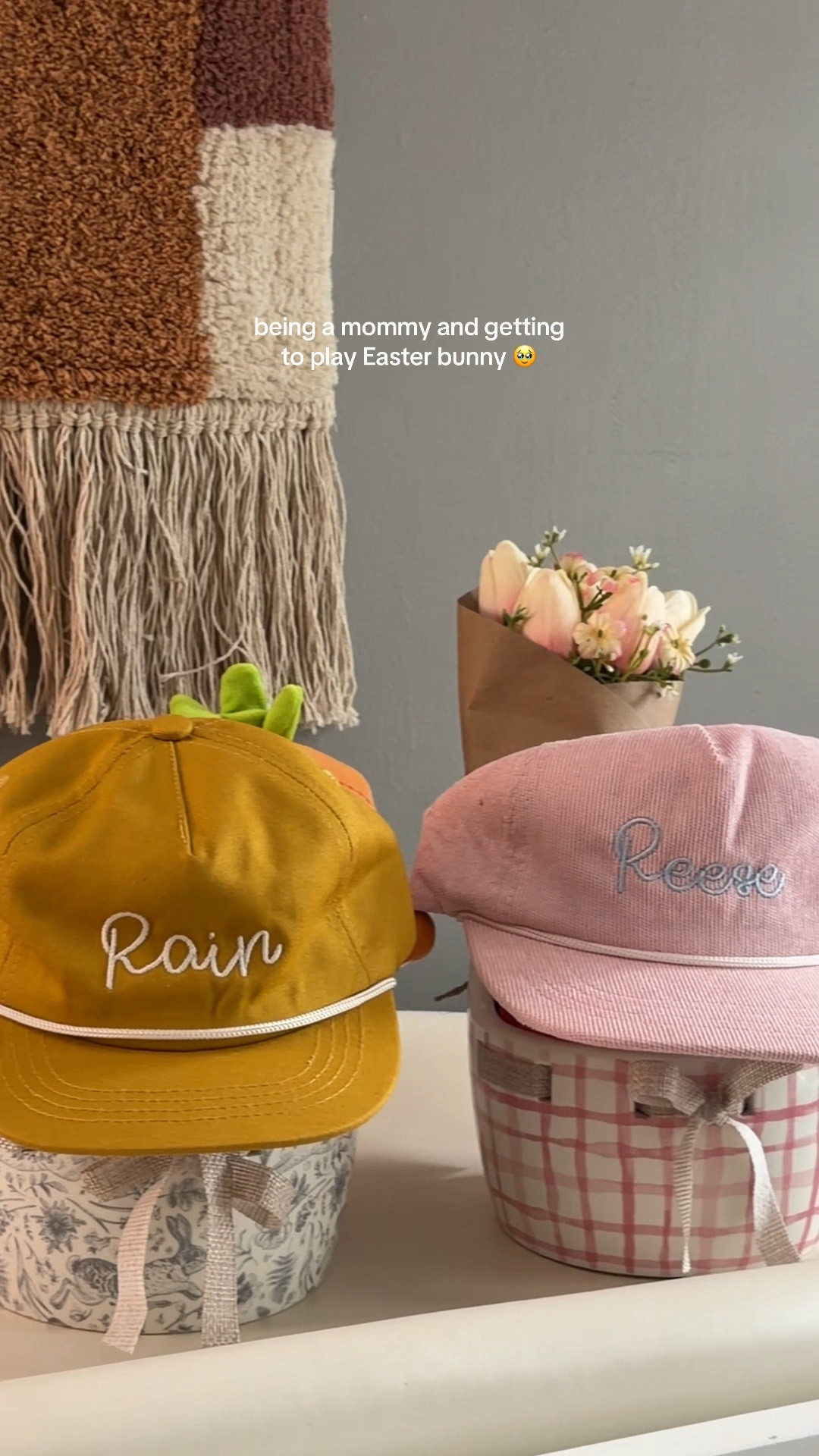 being a mommy and getting to play Easter bunny 🥹🤍 

getting to recreate the magic that made up your own childhood… 

the baskets, the little surprises, the early morning excitement, it hits so different when you’re the one behind it all 

and somehow, in giving them that joy, my own inner child gets to feel it all over again 🐣✨ 

forever grateful I get to be their magic

these baskets were only complete thanks to @shoplemoine personalized embroidered rope hats… so excited for my littles to rock these tomorrow on Easter morning! 

#motherhood #easter #whimsy #toddlermom #mommy #babyhood #easterbasketideas #easterbaske

#LTKmomlife #LTKKids #LTKBaby