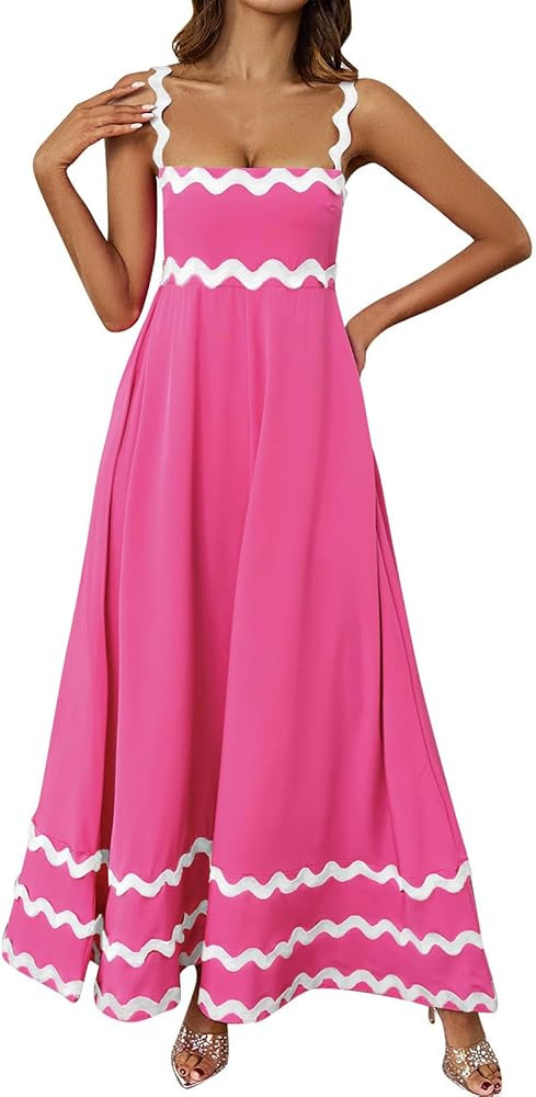 Summer Dresses for Women 2024 Trendy, Outfits Sexy Birthday Floral Strapless Womens Clothes Weste... | Amazon (US)