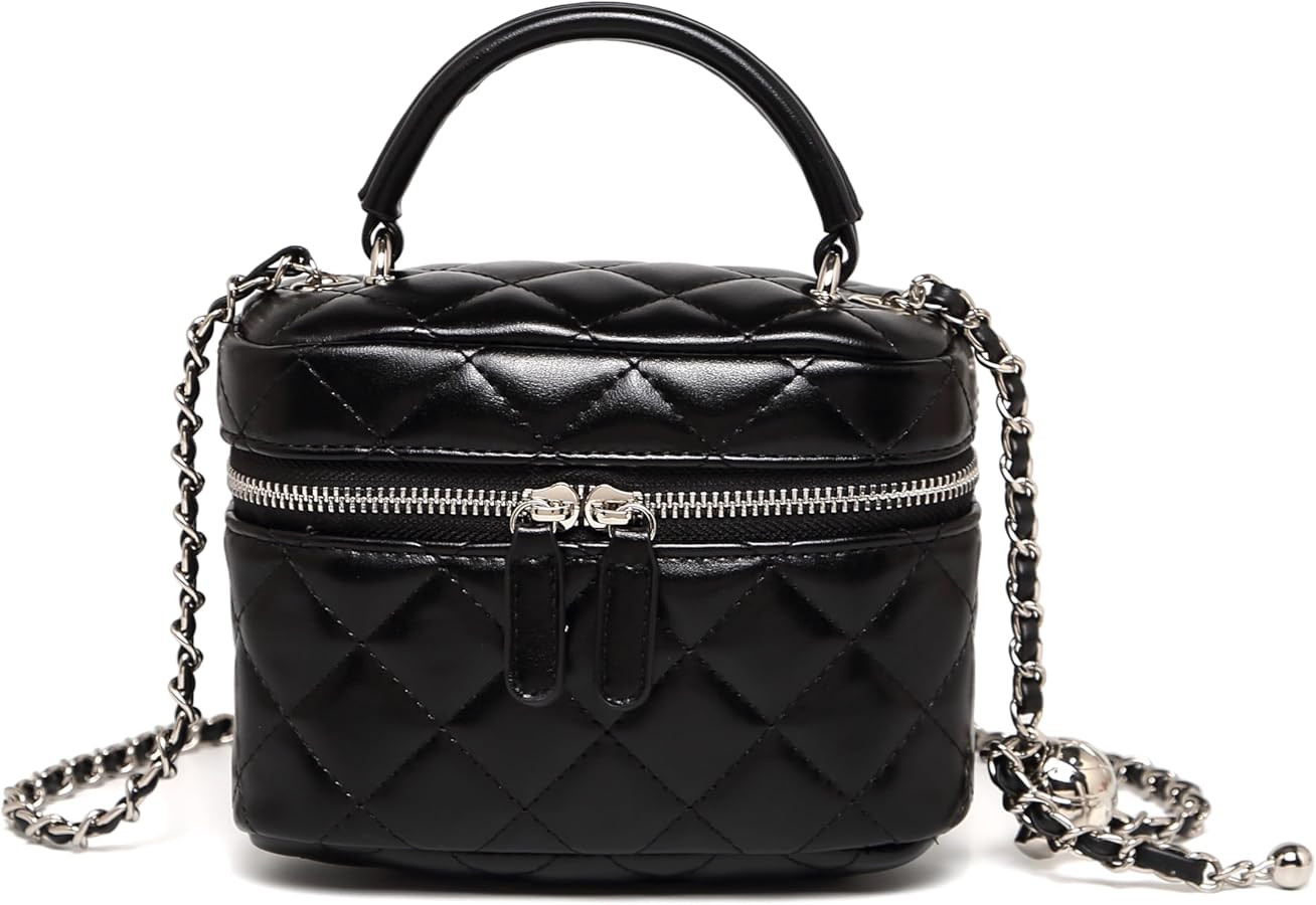 Boxed handbag, cool style fashionable women's shoulder bag, crossbody bag, fashionable mini walle... | Amazon (US)