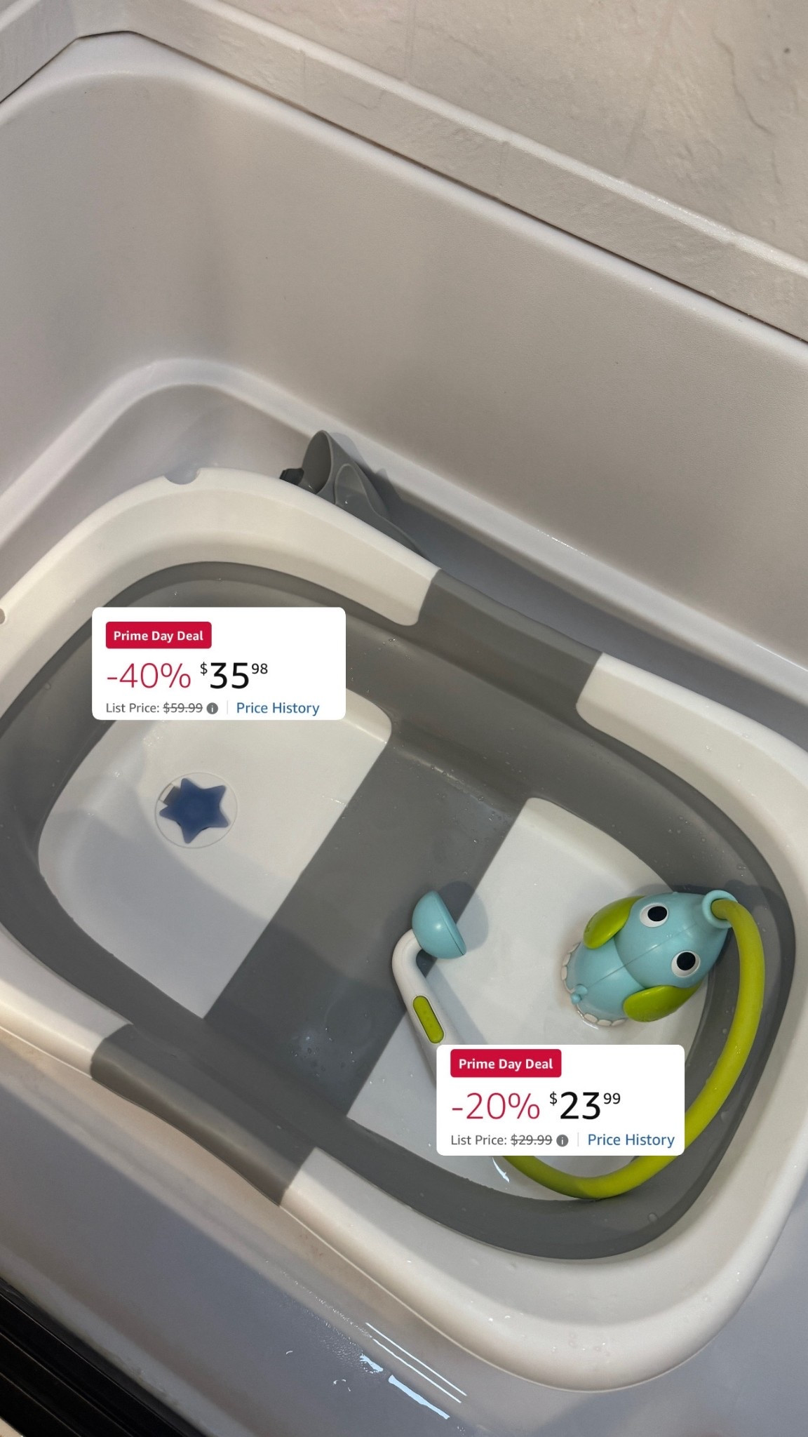 Bathtime just got a whole lot easier 🛁💛
We’ve been loving these two finds lately — the little baby shower head is SO fun (and has a thermometer which I love), and the foldable tub is a lifesaver for small spaces and travel.
Both are on sale for Prime Day and linked in my LTK! Total game changers for newborn to toddler stage.

#MomFinds #BathtimeFavorites #PrimeDayBabyDeals #LTKBaby #AmazonMustHaves


#LTKSaleAlert #LTKTravel