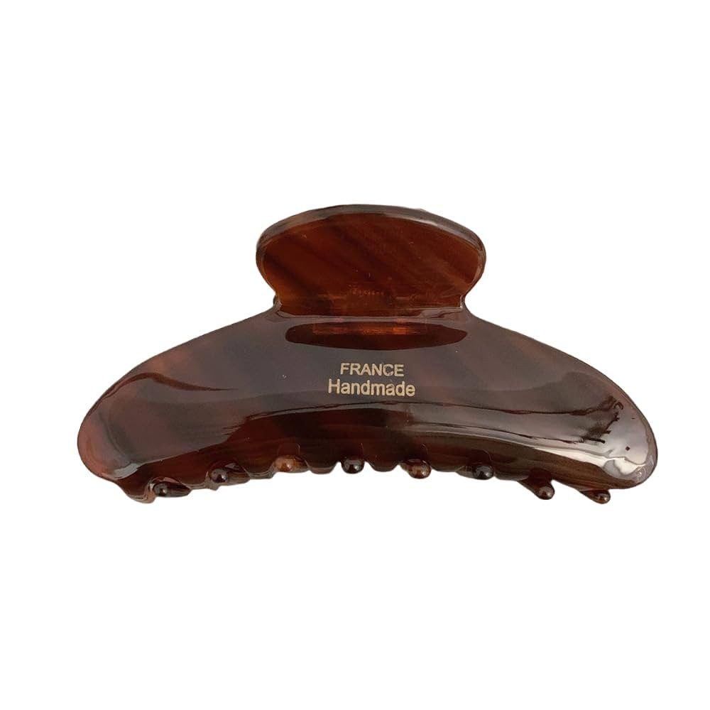 French Large Hair Claw Clips for Thick Hair, Tortoise Hair Clips, Acrylic Celluloid French Butter... | Amazon (US)