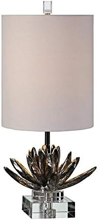 Uttermost Antiqued Metallic Silver Lotus Buffet Table Lamp | Amazon (US)