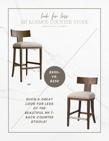 Check out this incredible contemporary RH counter stool look for less! 

#LTKsalealert #LTKstyletip #LTKhome