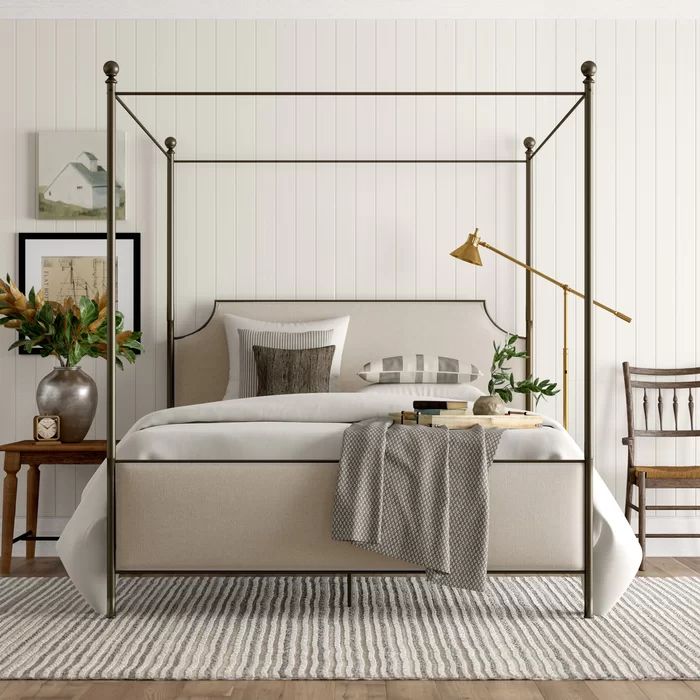 Willison Bedroom Collection Upholstered Canopy Bed | Wayfair North America