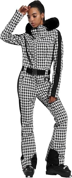 GSOU SNOW Women's Snowsuit One Piece Ski Suit Jumpsuits Waterproof Ski Onesies Snowboardsuit Insu... | Amazon (US)