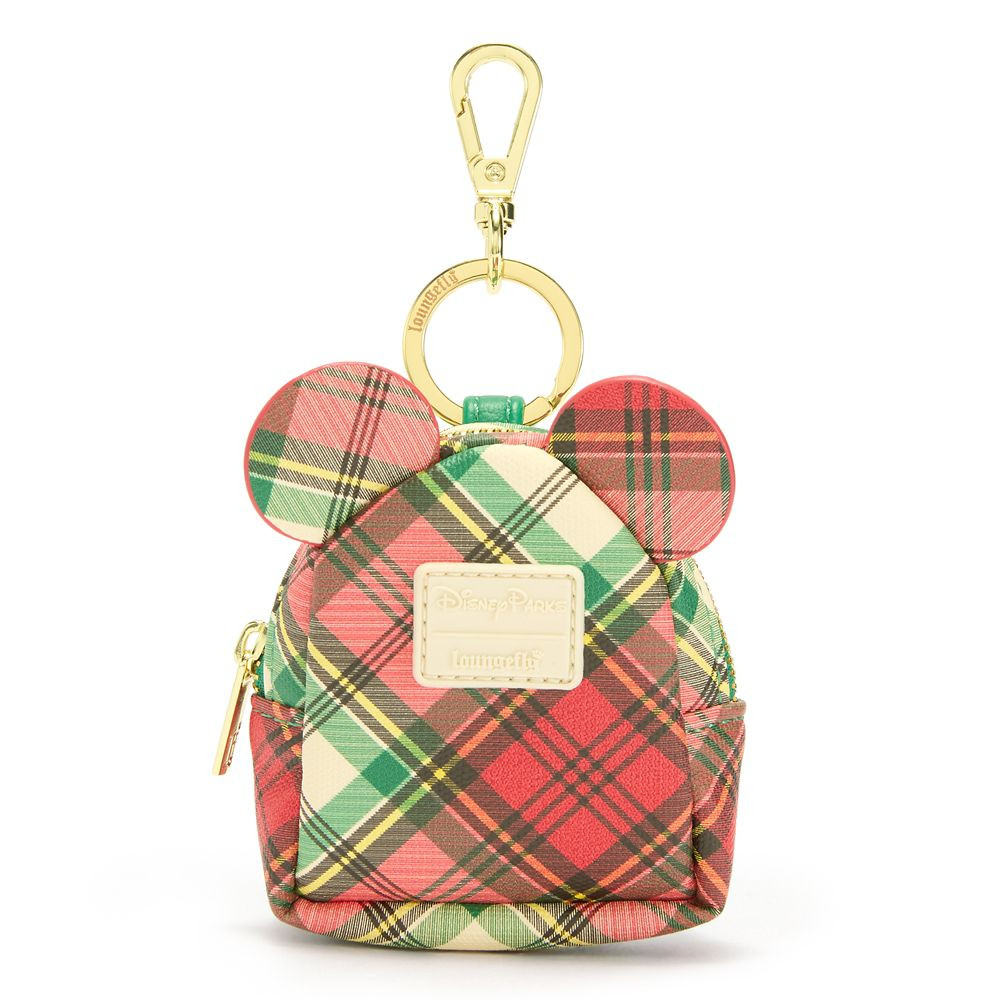 Mickey Mouse Plaid Loungefly Mini Backpack Bag Charm | Disney Store