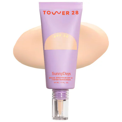 SunnyDays SPF 30 Tinted Sunscreen Foundation - Tower 28 Beauty | Sephora | Sephora (US)