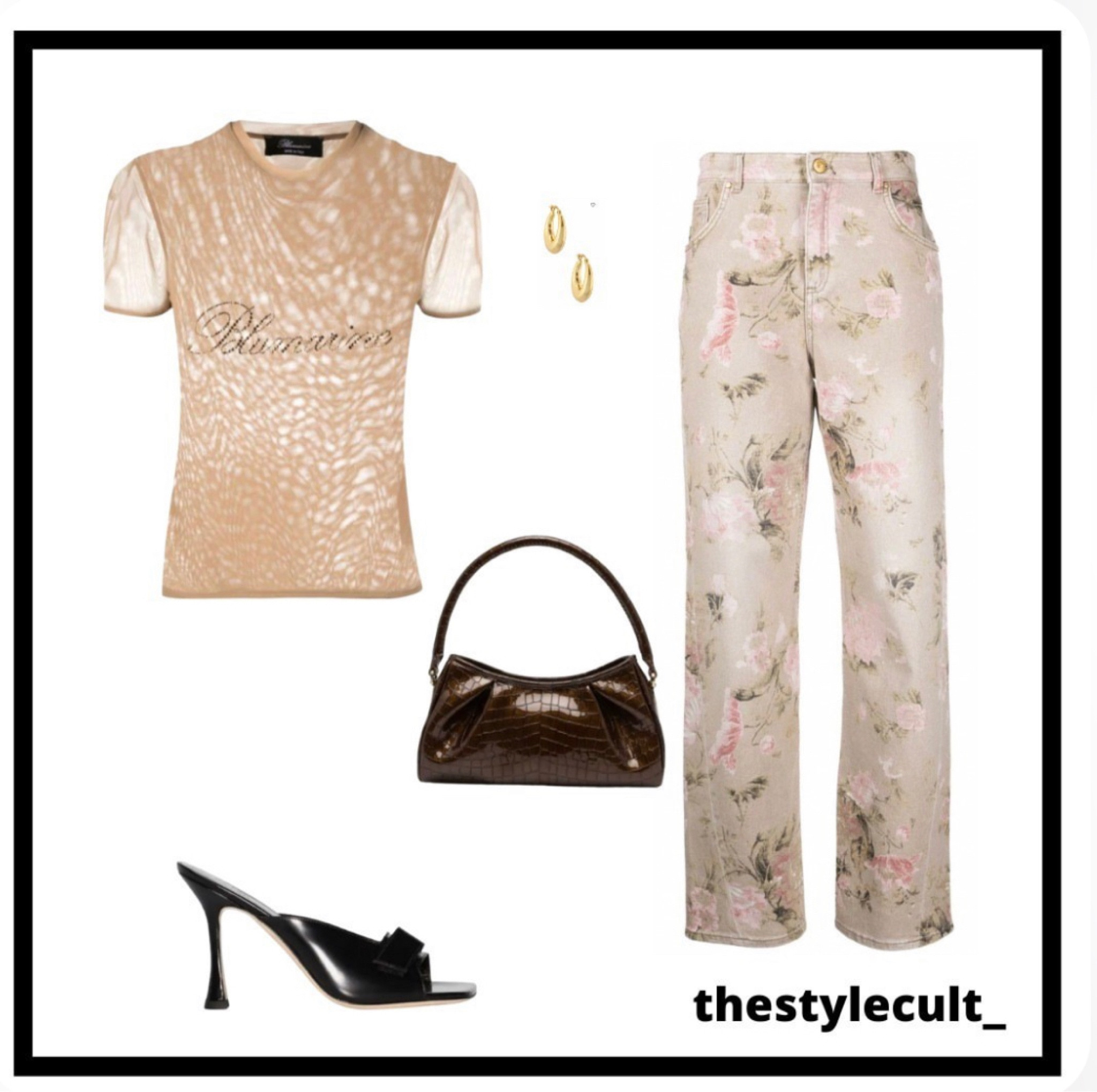 •  bluemarine logo top | gold hoops | by far heels | bluemarine floral pants | elleme bag

#LTKitbag #LTKsalealert #LTKSeasonal