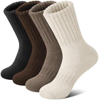 Senker Fashion Boot Socks for Women, Thick Wool Winter Warm Thermal Sock for Hiking Stockings Stu... | Amazon (US)