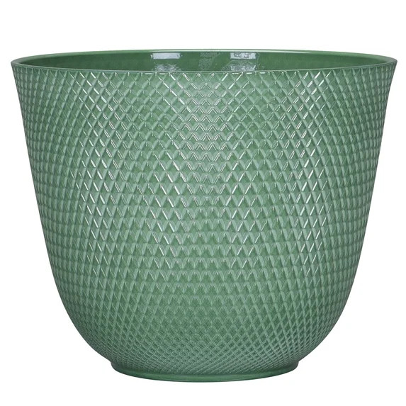 Better Homes & Gardens Lora Green Recycled Resin Planter 12.1in x 9.8in | Walmart (US)