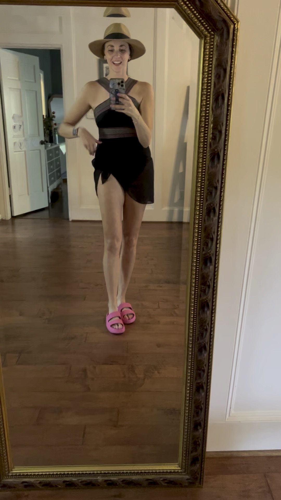 Beach 
Pool
One piece swimsuit 
Tts small but if you have a king torso or usually size up in swim, I would. 
$10 sarong 
Arch support cloud slides tts 
$25 beach hat I've had for years 

#LTKswim #LTKFind #LTKtravel