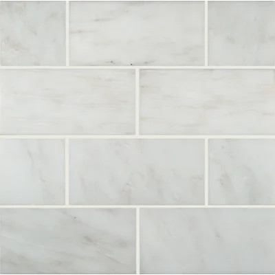 Castella Cambria 3 in. x 6 in. Honed Marble Subway Floor and Wall Tile | Wayfair North America