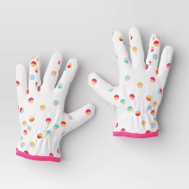 Kids' Gardening Gloves Dotted - Sun Squad™ | Target