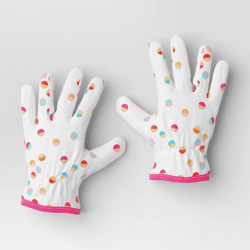 Kids' Gardening Gloves Dotted - Sun Squad™ | Target