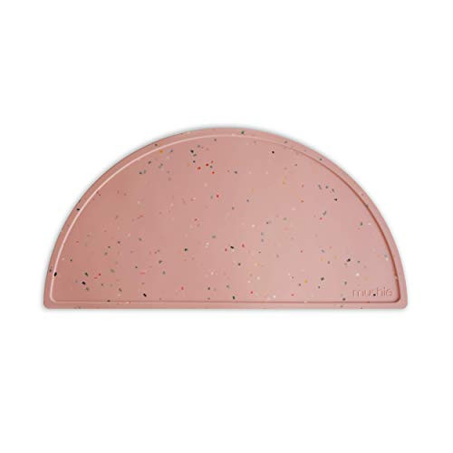 mushie Silicone Placemat for Kids | BPA-Free Non-Slip Design (Powder Pink Confetti) | Amazon (US)
