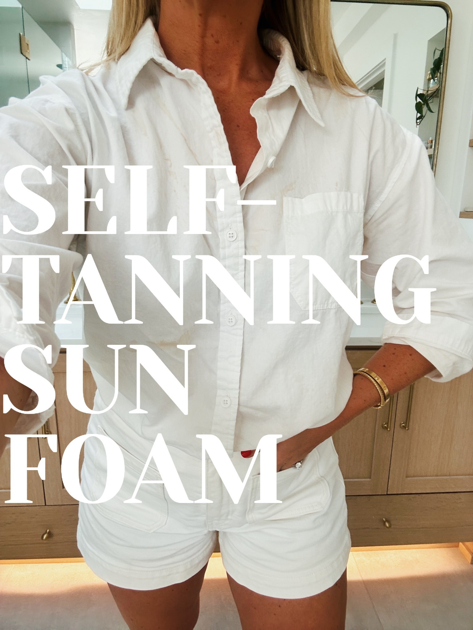 Self-tanning foam I swear by. 2 pumps on each body part twice a week  

#LTKFindsUnder50 

#LTKBeauty #LTKSeasonal