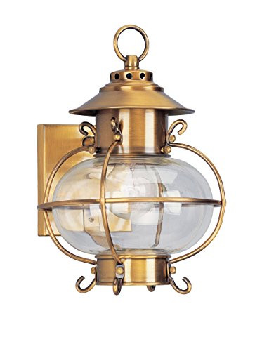 Livex Lighting 2221-22 Outdoor Wall Lantern, Brass | Amazon (US)