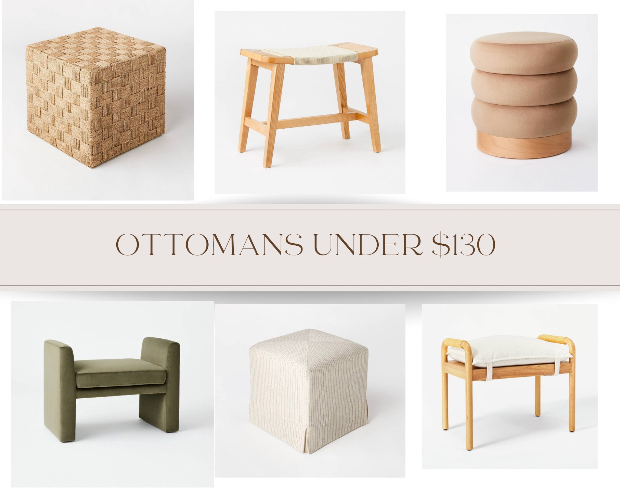 Ottomans are such a versatile piece and we are loving all these options! 

#LTKhome