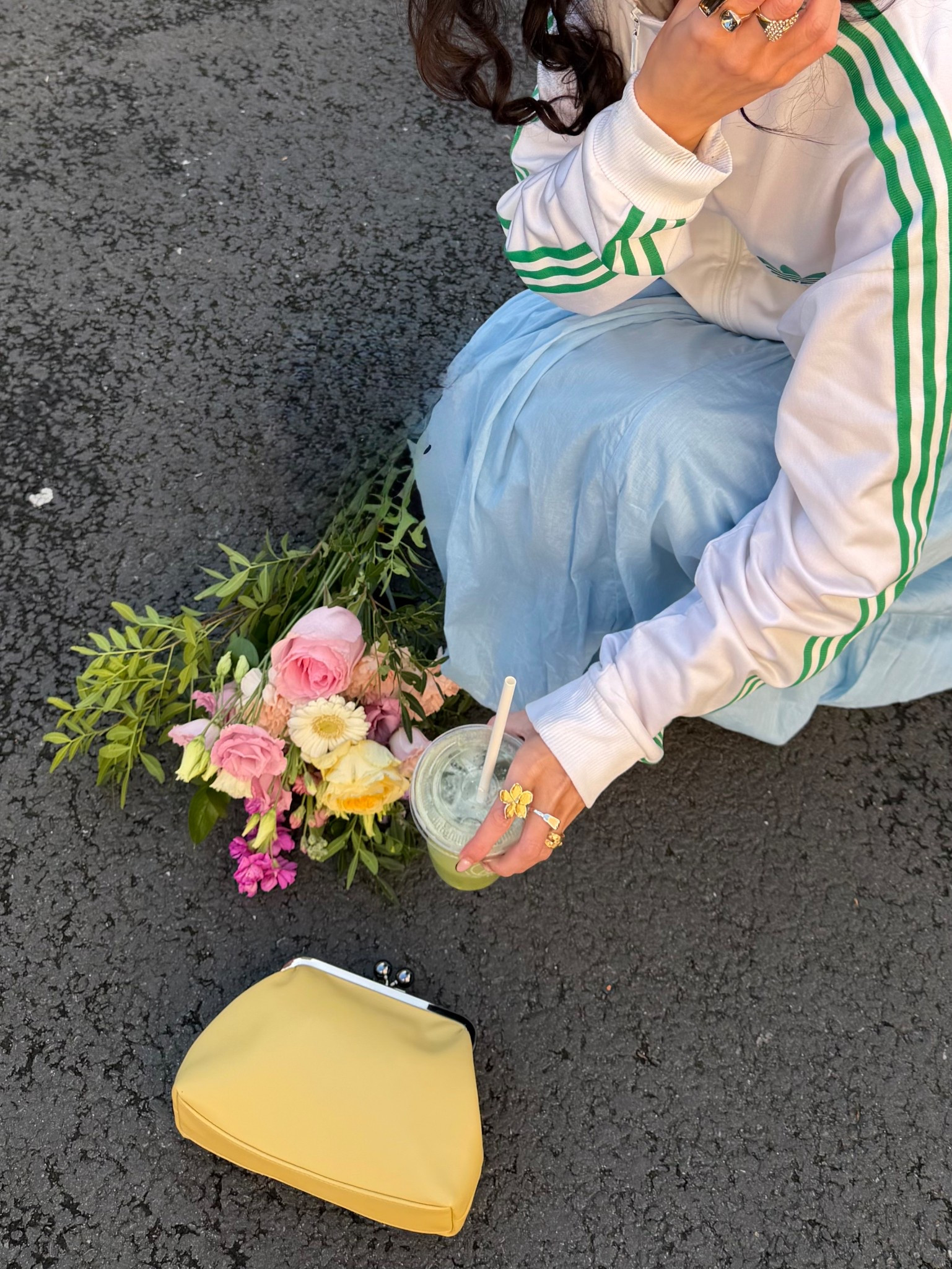 spring outfits 2026 💛 pastel tones, butter yellow & bold pops styled with maxi skirts + sporty track jackets for the ultimate effortless daytime look. Perfect for holidays, brunch dates & baby showers 🌸 #LTKstyle #springoutfits #pastelstyle #maxiskirt #trackjacket

Track jacket is from @retr0garms 

Serving spring outfit inspiration with soft pastels, butter yellow hues, and bold colour contrasts — styled with flowy maxi skirts, on-trend balloon skirts, and sporty track jackets for that chic off-duty vibe. Think cute mini bags, easy daytime looks, and versatile outfits perfect for holidays, baby showers, brunch, and everyday wear.

This look blends feminine silhouettes with street-style layers, making it ideal for content creators and LTK outfit posts. Keywords: spring fashion, pastel outfits, maxi skirt outfit, balloon skirt trend, track jacket outfit, sporty chic style, butter yellow outfit, cute bags, daytime outfit ideas, holiday outfits, baby shower outfit inspiration.

#LTKuk #LTKstyletip #LTKspring