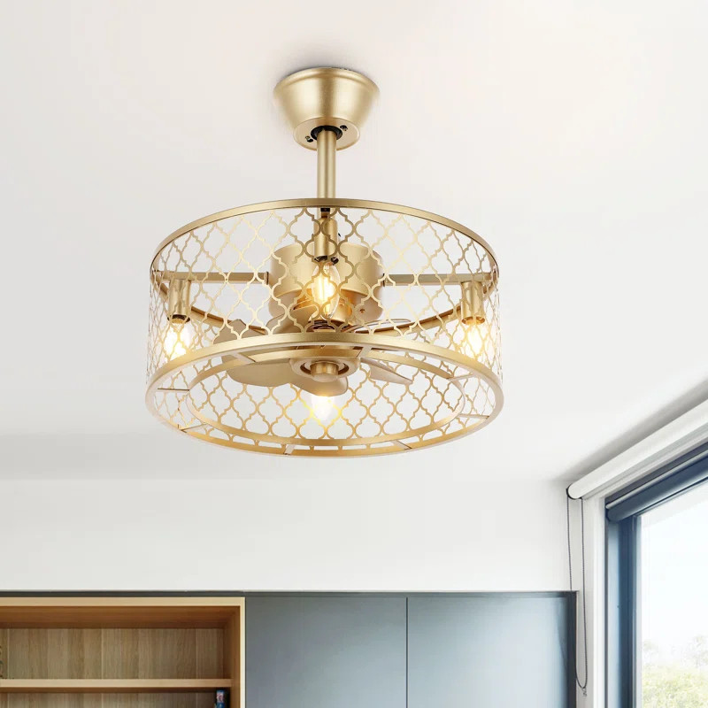 Santiago 18'' Ceiling Fan with Light Kit | Wayfair North America