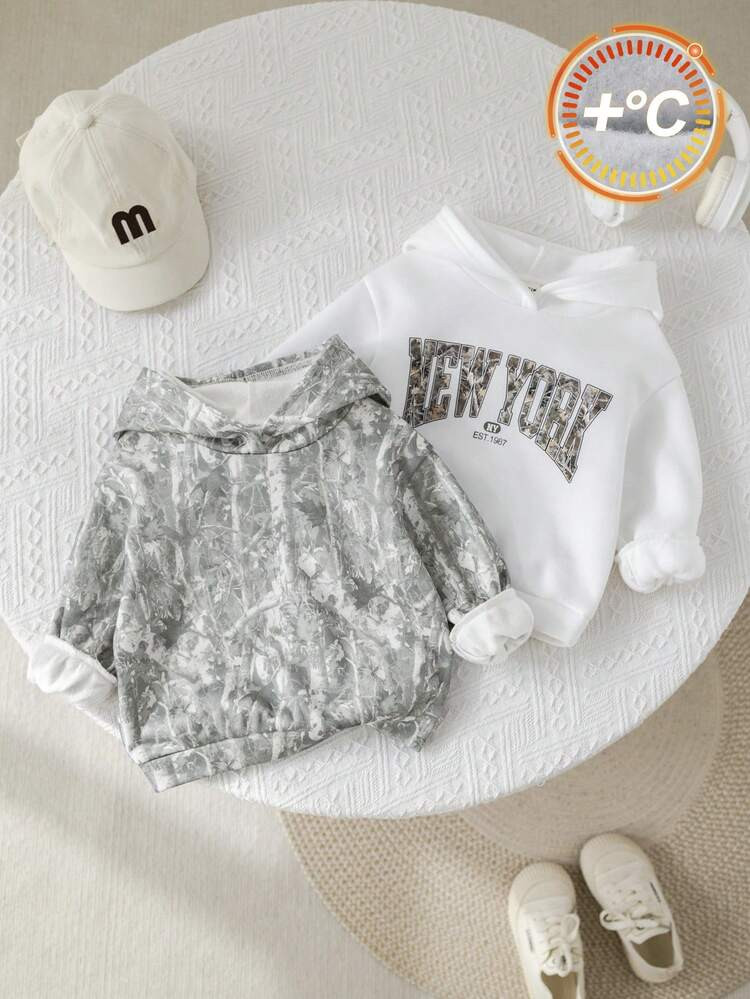 SHEIN Babygirl Cute Versatile Street Fashion Letter Graphic Long Sleeve Hoodie Sweatshirt, Autumn/Winter | SHEIN